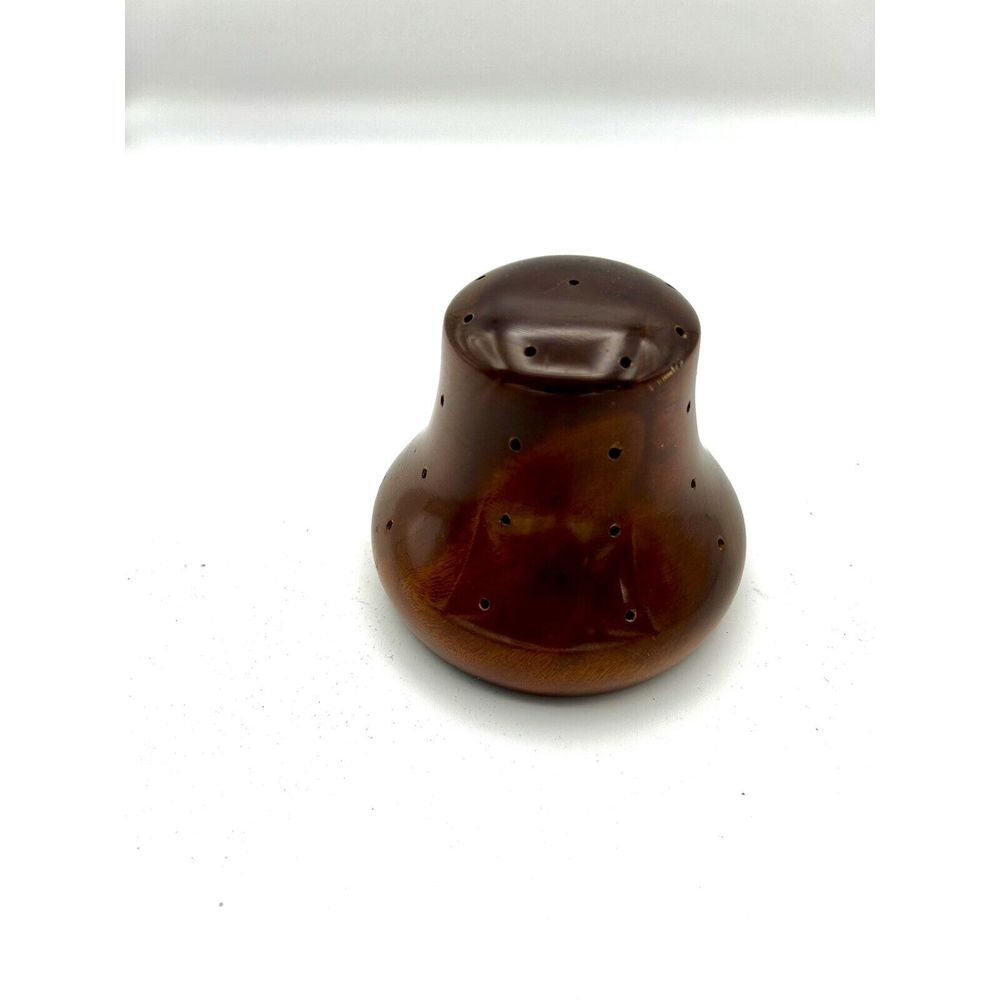 Vintage Myrtle Wood Toothpick Holder Handicraft by Ralph‎ A Bailey &Co